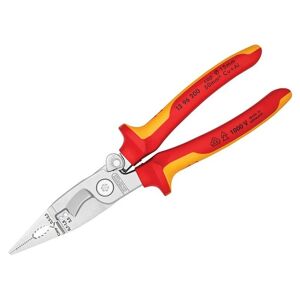 Knipex - 13 96 200 sb vde Multifunctional Installation Pliers with Opening Spring 200mm KPX1396200