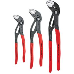 Knipex - 00 20 09 V02 Cobra Water Pump Pliers 3 Piece Set (180mm 250mm & 300mm) KPX002009V02