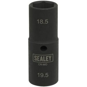 Sealey - Wheel Bolt Impact Socket 1/2Sq Drive Double Ended 18.5-19.5mm SX1819