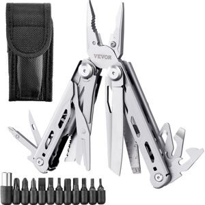 VEVOR 16-In-1 Multitool Pliers, Multi Tool Pliers, Cutters, Knife, Scissors, Ruler, Screwdrivers, Wood Saw, Can Bottle Opener, with Safety Locking and