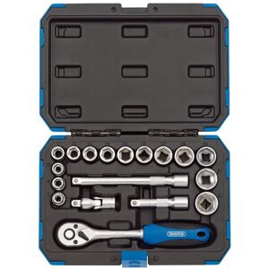 Draper Metric Socket Set, 3/8"" Sq. Dr. (18 Piece)