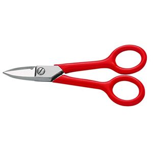 Bahco SC150NG Electrician Scissors with 38 mm Cutting Length, Silver/red, 150 mm