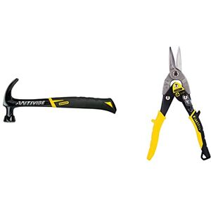 Stanley FMHT1-51275 1FatMax XL AVX Curve Claw Hammer & Aviation Snips – Straight Cut (2-14-563)