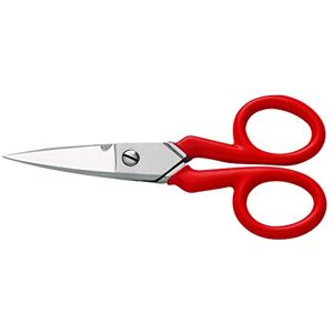 Bahco SC127S Electrician Scissors with 45 mm Cutting Length, Silver/red, 28x18x18 cm