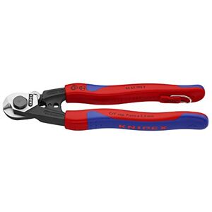 KNIPEX - 95 62 190 T BKA Tools - Wire Rope Cutters, Multi-Component, Tethered Attachment (9562190TBKA)