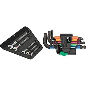 Wera Compatible 6003 Joker 5 Set 1 Ringmaulschlüssel-Satz & 05133164001 950/9 Hex-Plus Multicolour 2 L-Key Set