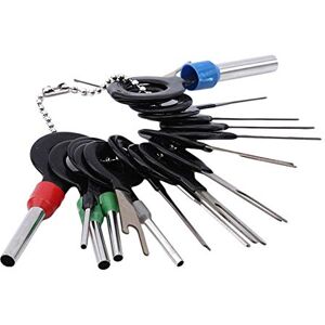 EJY01 EJY 18 PCS Terminal Removal Tool Key Extractor Tool Pin Extraction Tool Kit for Depinning Crimp Wire Connectors