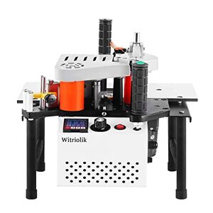 Witriolik Portable Edge Bander Woodworking Edge Banding Machine with Speed Control 1-6m/s,Automatic Edge Width 10-60mm-Thickness 0.3-3mm 220V Double Side Gluing Portable Edge