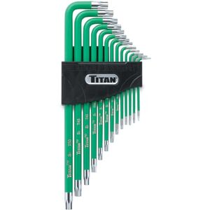 Titan Tools 12715 Tamper Resistant Star Key Set - Multi-Colour (13-Piece)