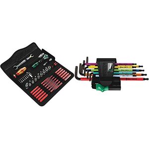 Wera 135926 Kraftform Kompakt W1 Maintenance Kit & 967SPKL/9BO Multicolour TX-Key Set, TX8 - TX40, 9pc, 05073599001