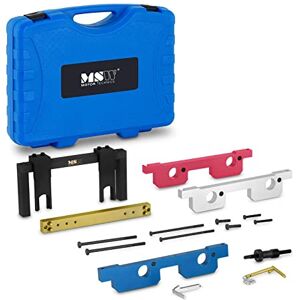 Technics MSW Engine Timing Tool Kit Timing Tool Set Compatible With BMW 6 Cylinder N51 N52 N53 N54 N55 MSW-ETT-27 (Anti-Rust Coated Steel, Aluminium, Plastic Case)