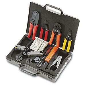 C2G Network Installation Tool Kit, Cable Crimper, Cutter, Stripper Tool Box for Cable Engineer