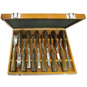 Faithfull FAIWCSET12 Woodcarving Set of 12 in Case