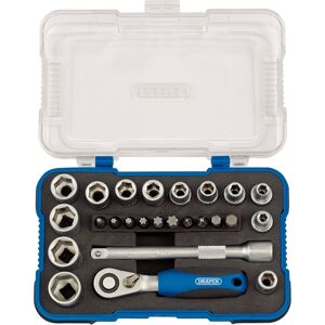 Draper Metric Socket Set, 1/4" Sq. Dr. (25 Piece)