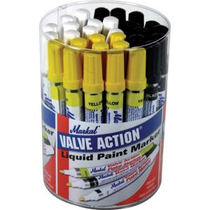 DeWalt Markal Valve Action Paint Marker Pen Tub Assorted Pack of 24