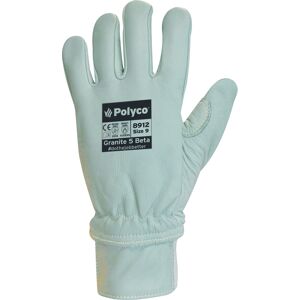 Polyco Granite 5® Beta Grain Leather Gloves c/w Kevlar Liner C5