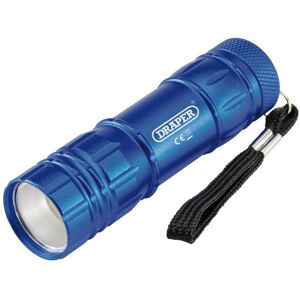 Draper 90103 COB LED Aluminium Hand Torch c/w 3 x AAA Batteries