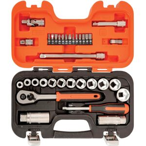 Bahco S330 34 Piece 1/4" and 3/8" Drive Socket Set Combination