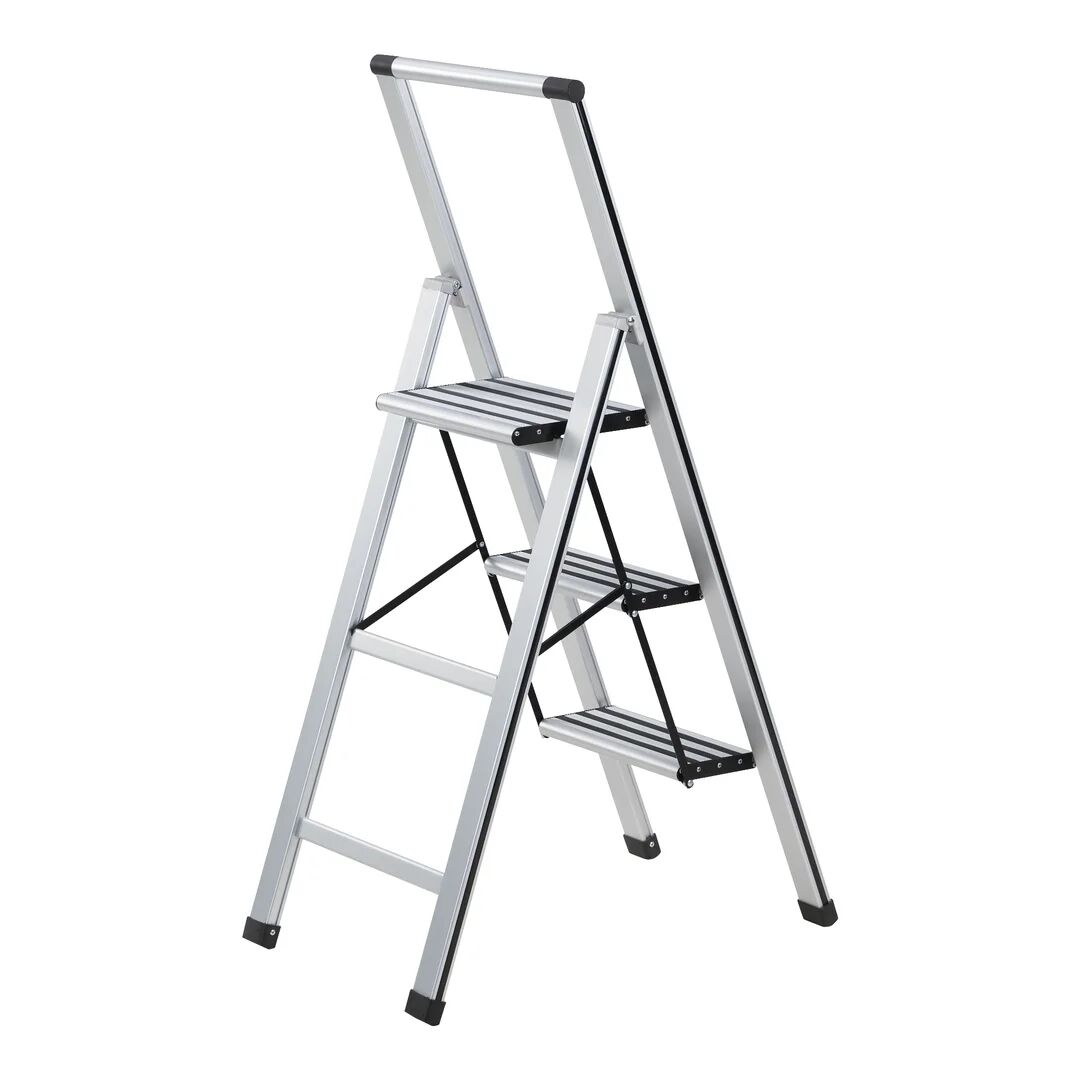 Photos - Ladder Wenko Abrianna 1.27m Aluminium Step  gray/black 127.0 H x 44.0 W x 5 