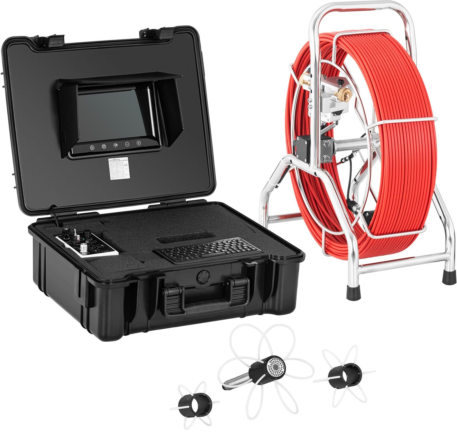 Steinberg Systems Endoscope Camera - 60 m - 42 LEDs - 9" display SBS-EC-670