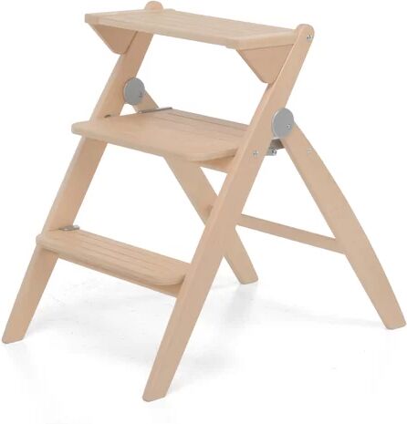 Foppapedretti Stepbystep 2-Step Wood Step Stool with 276 lb. Load Capacity Foppapedretti Finish/Colour: Beige