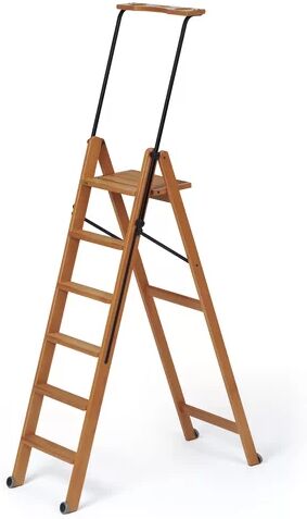 Union Rustic Bella 6.56 ft Wood Step Ladder with 265 lb. Load Capacity Union Rustic  - Size: