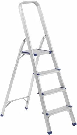 Symple Stuff 4-Step Folding 5.12 ft Aluminium Step Ladder with 331 lb. Load Capacity Symple Stuff