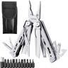 VEVOR 16-In-1 Multitool Pliers, Multi Tool Pliers, Cutters, Knife, Scissors, Ruler, Screwdrivers, Wood Saw, Can Bottle Opener, with Safety Locking and Sheath, for Survival, Camping, Hunting and Hiking