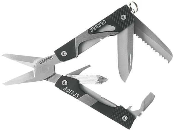 Gerber Splice MultiFunction Mini-Scissors Pocket Tool - Black - Clam Pack