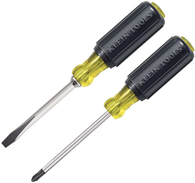 Klein Tools 1/4 Keystone Screwdriver Set, #2 Phillips, Cushion-Grip, 2Piece, Black, 85442