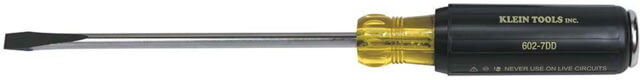 Klein Tools 5/16In Keystone Demolition Driver, 7In Shank, Yellow/Black, 602-7DD