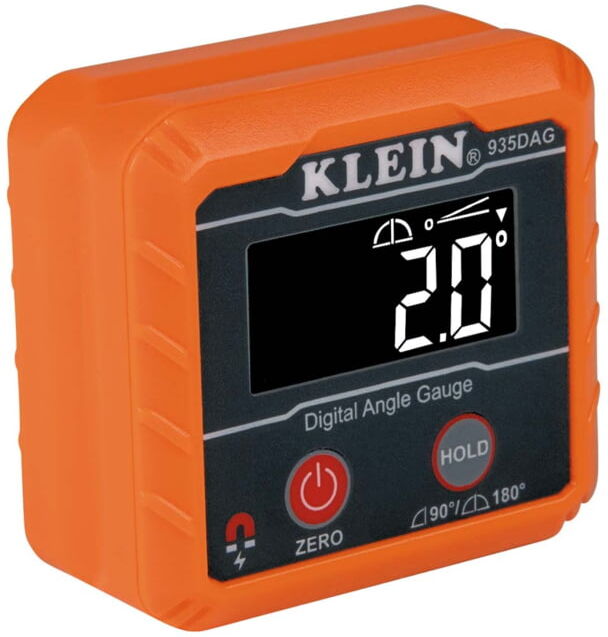 Klein Tools Digital Angle Gauge and Level, Orange, 935DAG