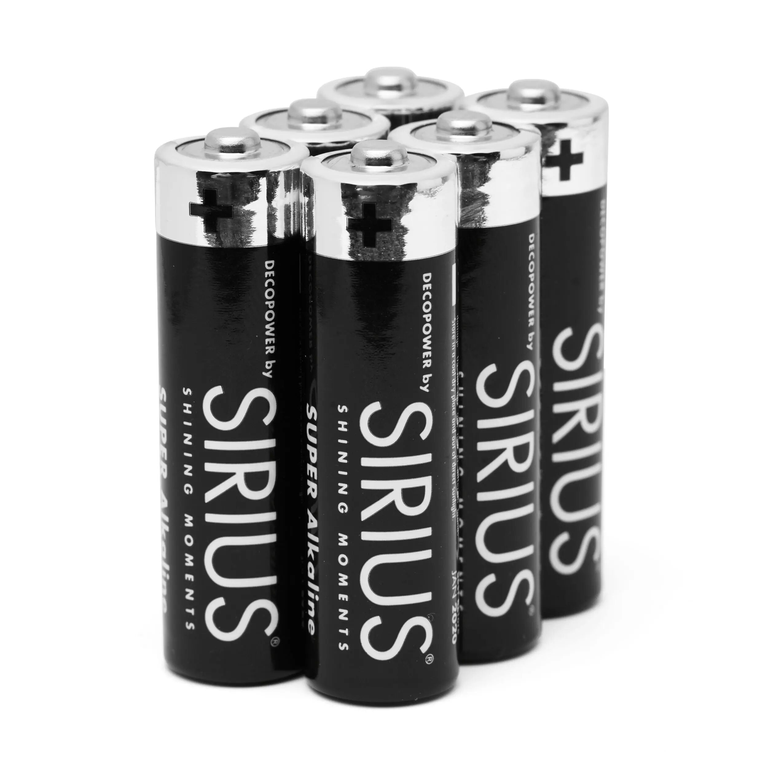 Sirius Mignon Batterie AA 6er-Set  schwarz