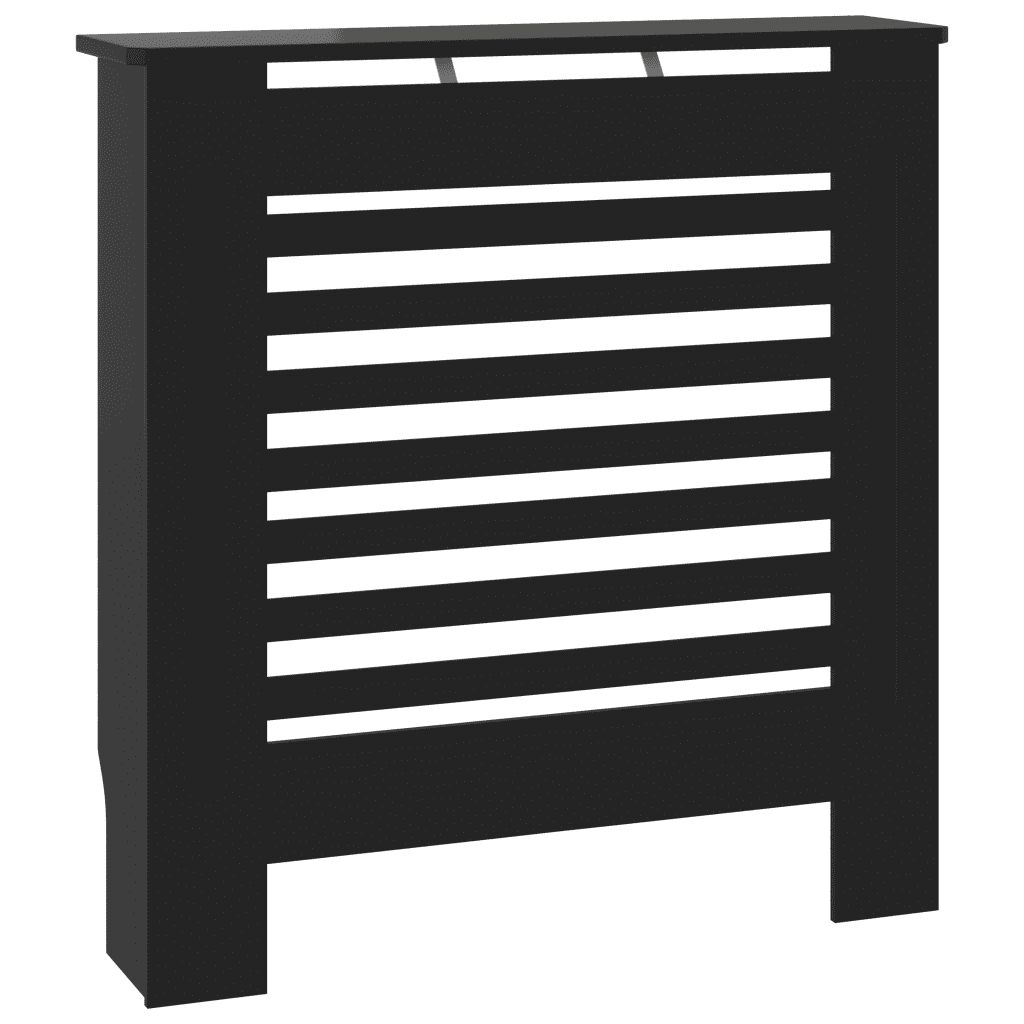 vidaXL Cache-radiateur MDF Noir 78 cm