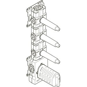 Dornbracht Grundkörper xTool Thermostatmodul mit 3 Ventilen 3/4