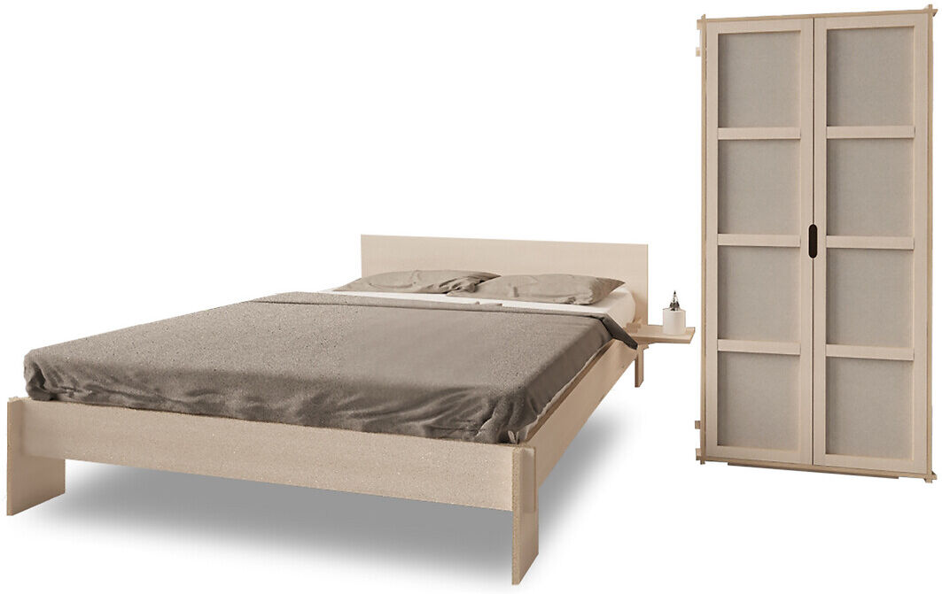 EUROPE & NATURE Zimmer 4.22 mit Bett 160*200 - 2 Nachttische BEIGE