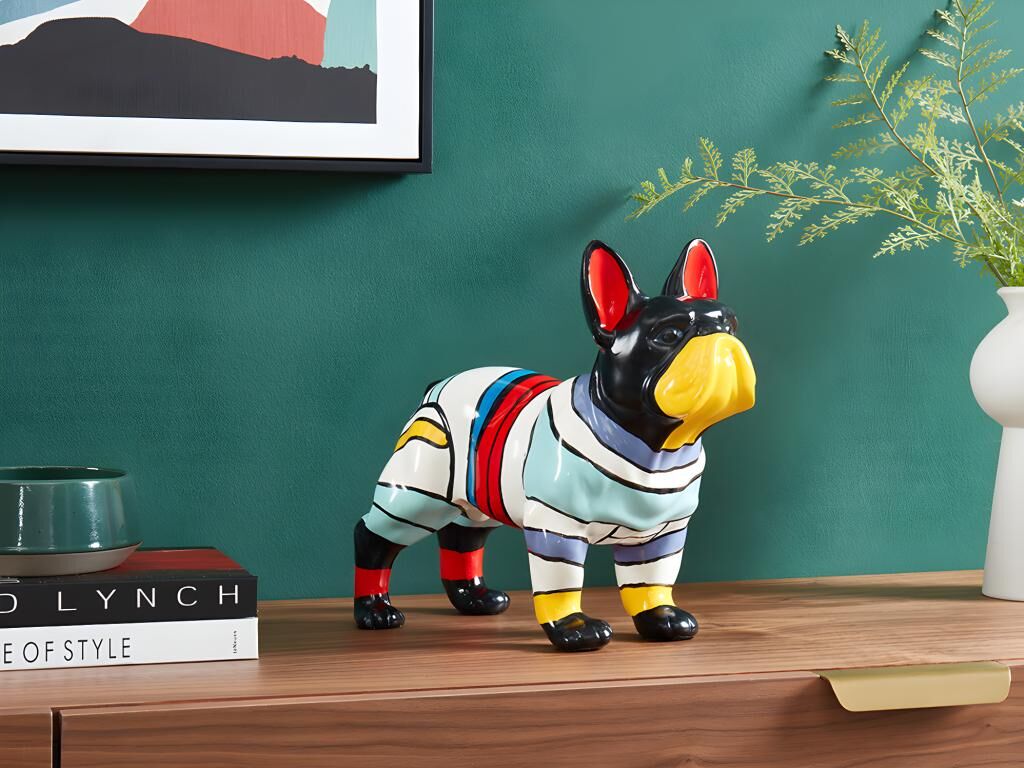 Vente-unique.ch Statue Bulldogge CABOT - Kunstharz - 34x14x27 cm