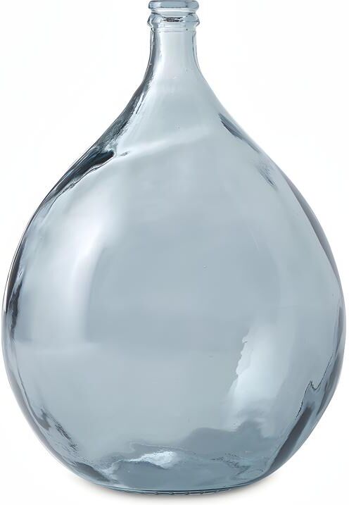 Vente-unique.ch Vase SILICE - Recyceltes Glas - Blau transparent