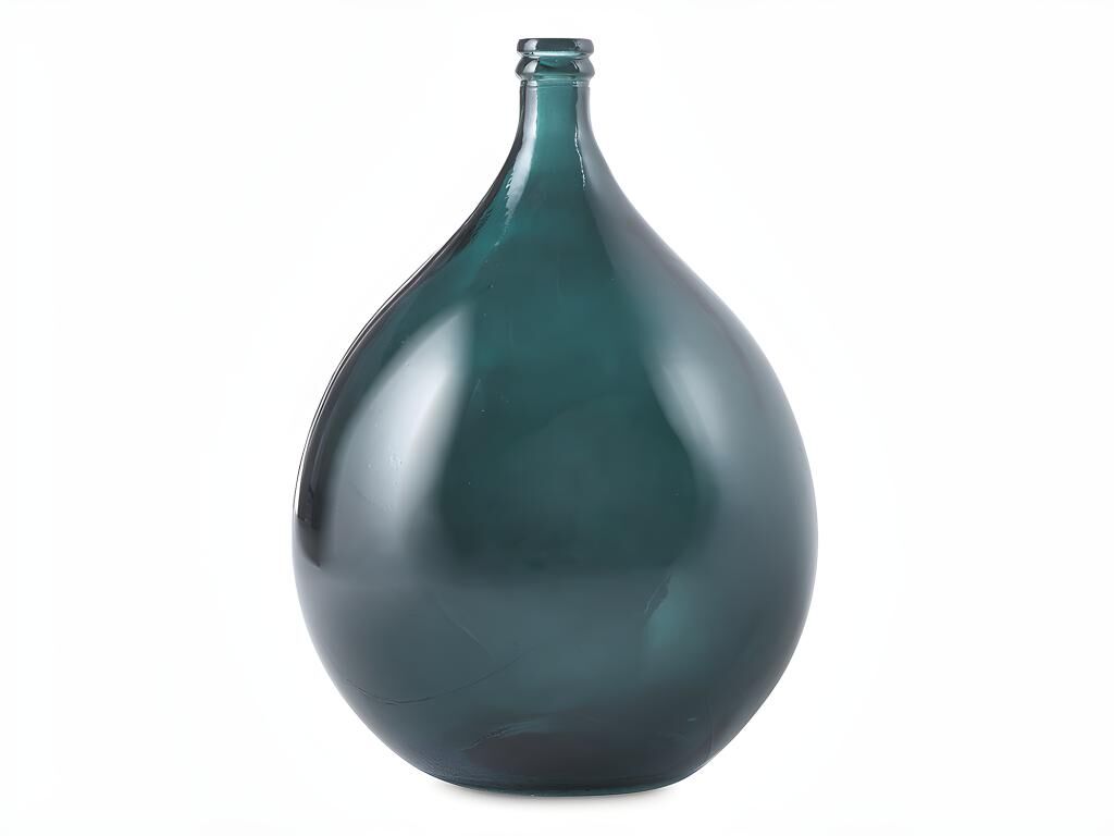 Vente-unique.ch Vase SILICE - Recyceltes Glas - Blaugrün