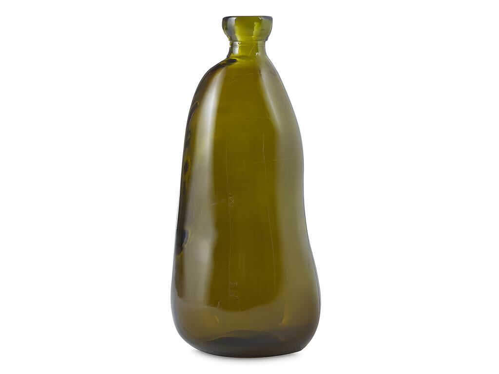 Vente-unique.ch Vase PYRITE - Recyceltes Glas - H. 51 cm - Dunkelgrün