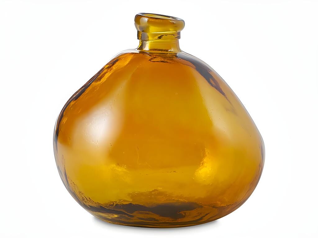 Vente-unique.ch Vase SPINELLE - Recyceltes Glas - H. 33 cm - Orange