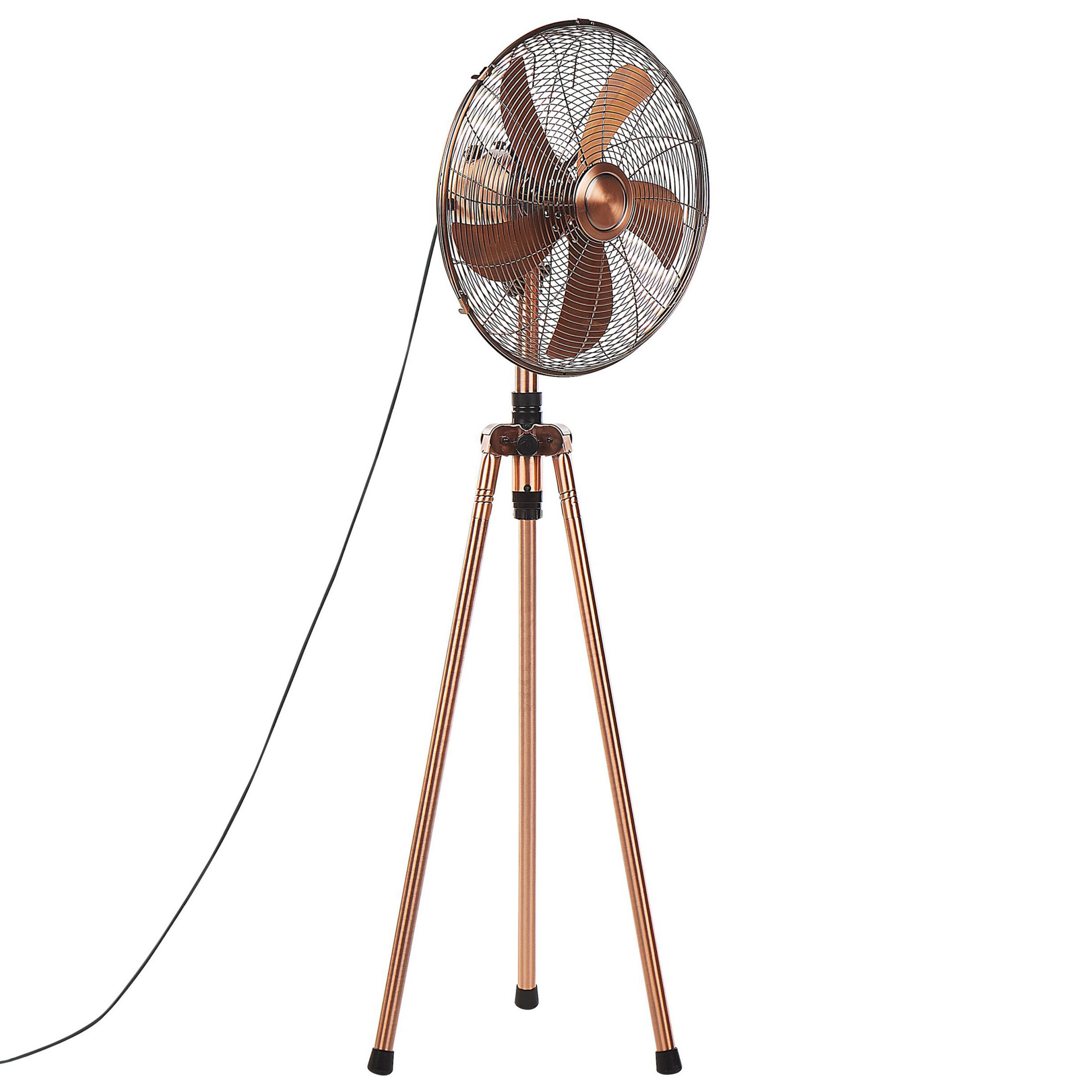 Beliani Měděný stojící ventilátor TWEED