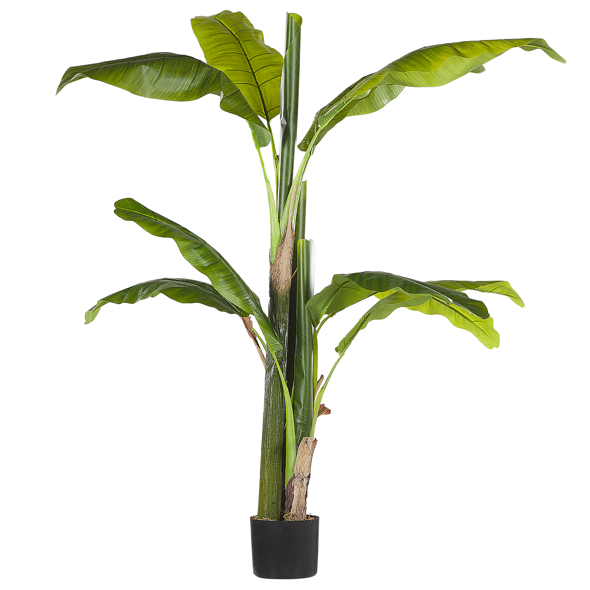 Beliani Umělá rostilina v květináči 154 cm BANANA TREE