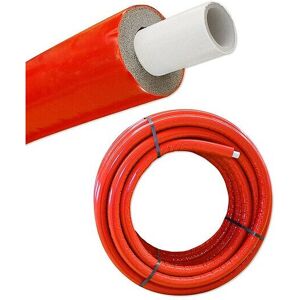 HEIMA-PRESS Iso - Mehrschichtverbundrohr 20 x 2 mm / rot - 20 mm Isolierstärke - Rolle 25 m - 100% geg 1m/5,60 eur