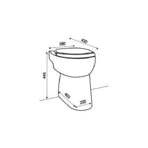Sani Compact toilet SFA C43