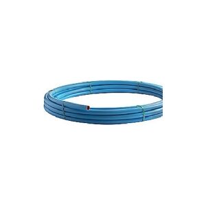 Nordisk Wavin PE-rør 50x4,6mm PN10. 50m - blå PE80-SDR11. EN12201 - (50 meter)