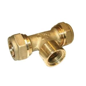 Tiemme Pex-Fittings Tee Med Muffe 18 Mm X 1/2