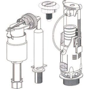 Ideal Standard Børma Komplet Skyllesystem