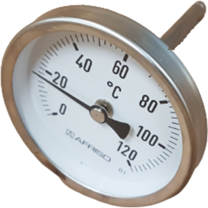 Andet Påspændings-Termometer Ø83x63mm, 0-60 C, Kl. 1,0