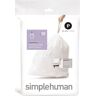 Simplehuman Special Tilpassede Poser, 50-60 L, Kode P, 20 Stk., Hvid